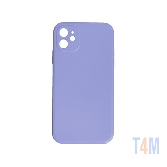 Capa de Silicone com Moldura de Câmera para Apple iPhone 11 Roxo